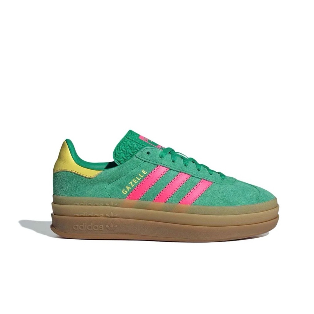 Adidas Women's Green and Pink Sneakers  new in box -306999 - Picture 3 of 4